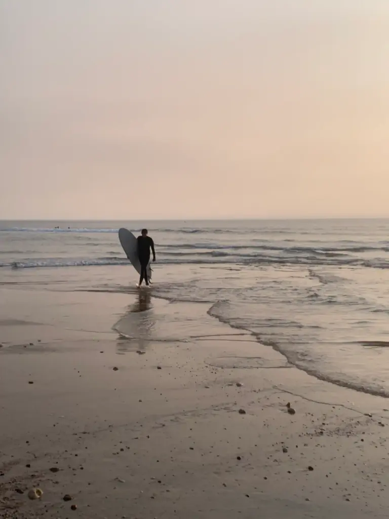 Surf and Yoga in Spain- Atlantic Ocean sundown