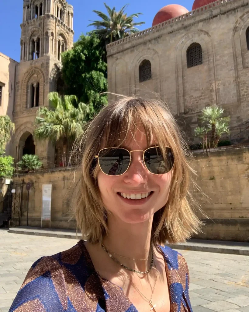 private yoga retreats Alexandra Meffert wearing in Palermo